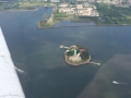 circling the Statue of Liberty